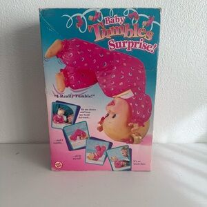 Vintage Baby Tumble Surprise! Tumbling Baby Doll Toy Biz 1995 Rare New In Box